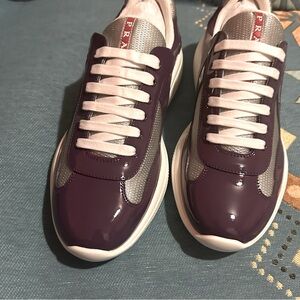 Prada Men's Olive Green Sneakers